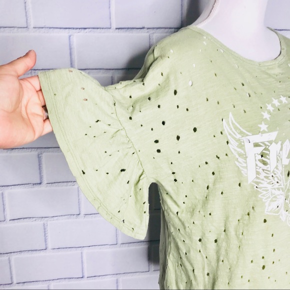 Nordstrom’s H.I.P short sleeved tee Distressed 1X - Picture 2 of 7